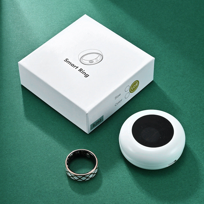 Smart Titanium Steel Ring – Waterproof Wellness Tracker