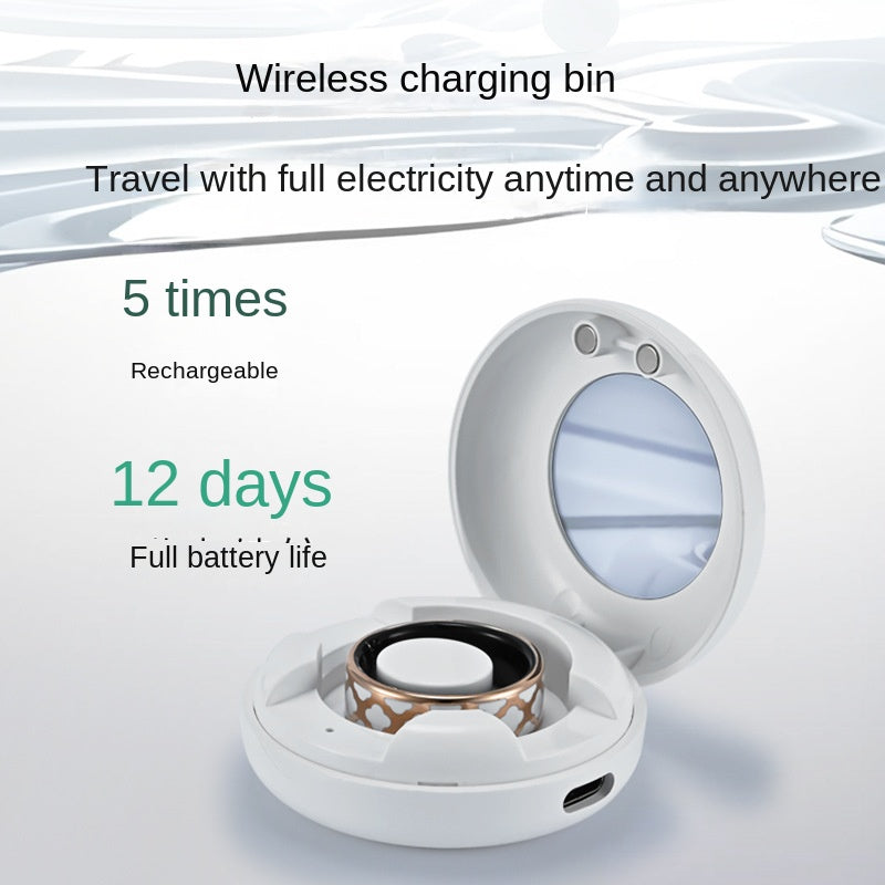 Smart Titanium Steel Ring – Waterproof Wellness Tracker