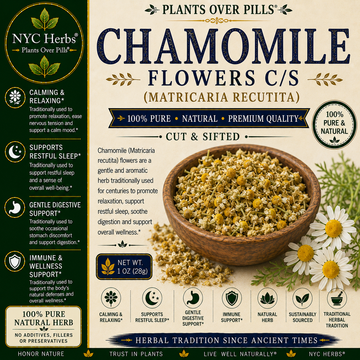 Chamomile Flowers – Dried Herb