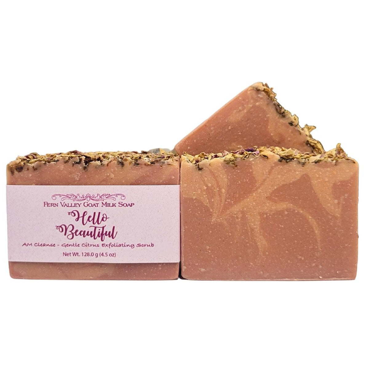 Hello Beautiful AM Cleanse – Goat Milk Exfoliating Soap
