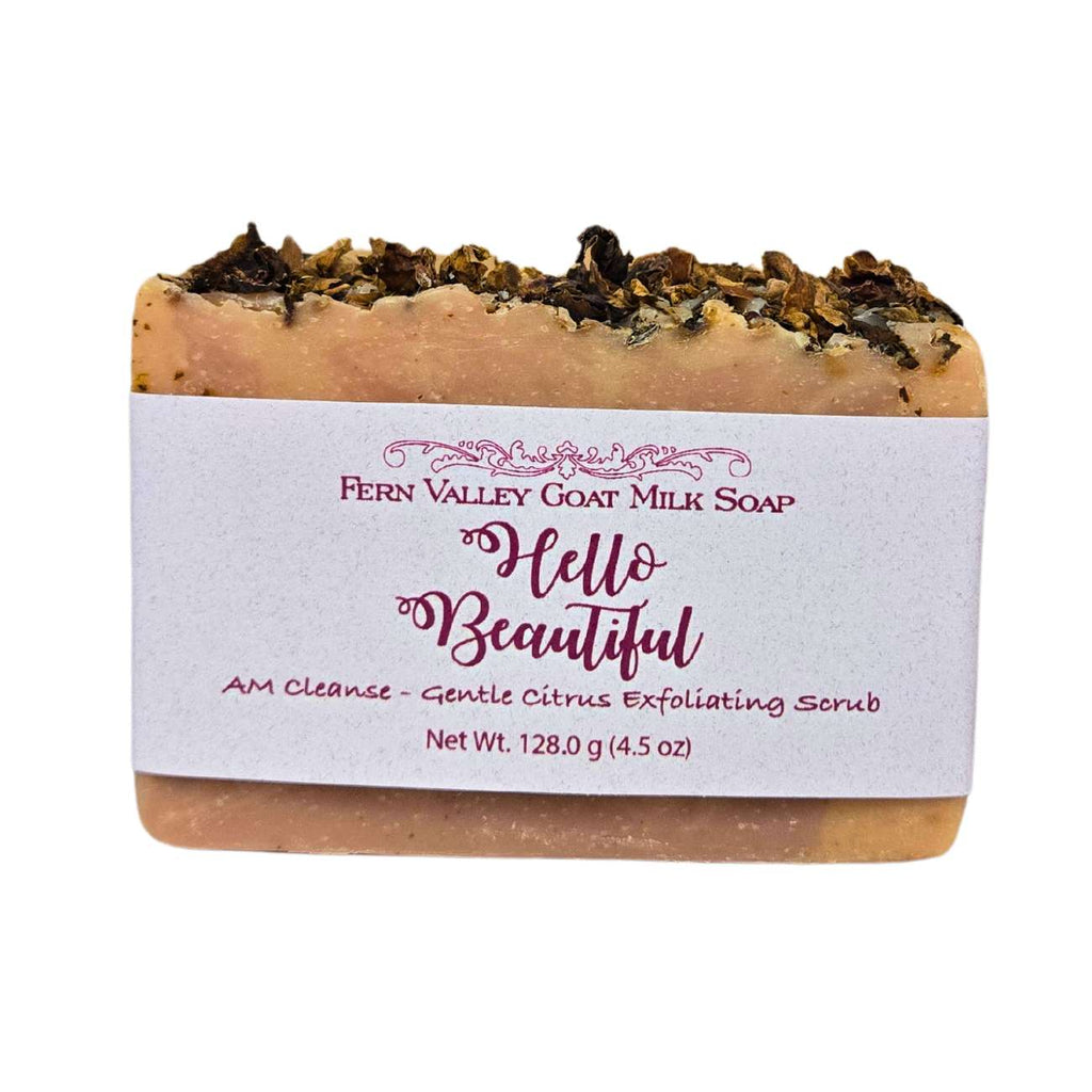 Hello Beautiful AM Cleanse – Goat Milk Exfoliating Soap