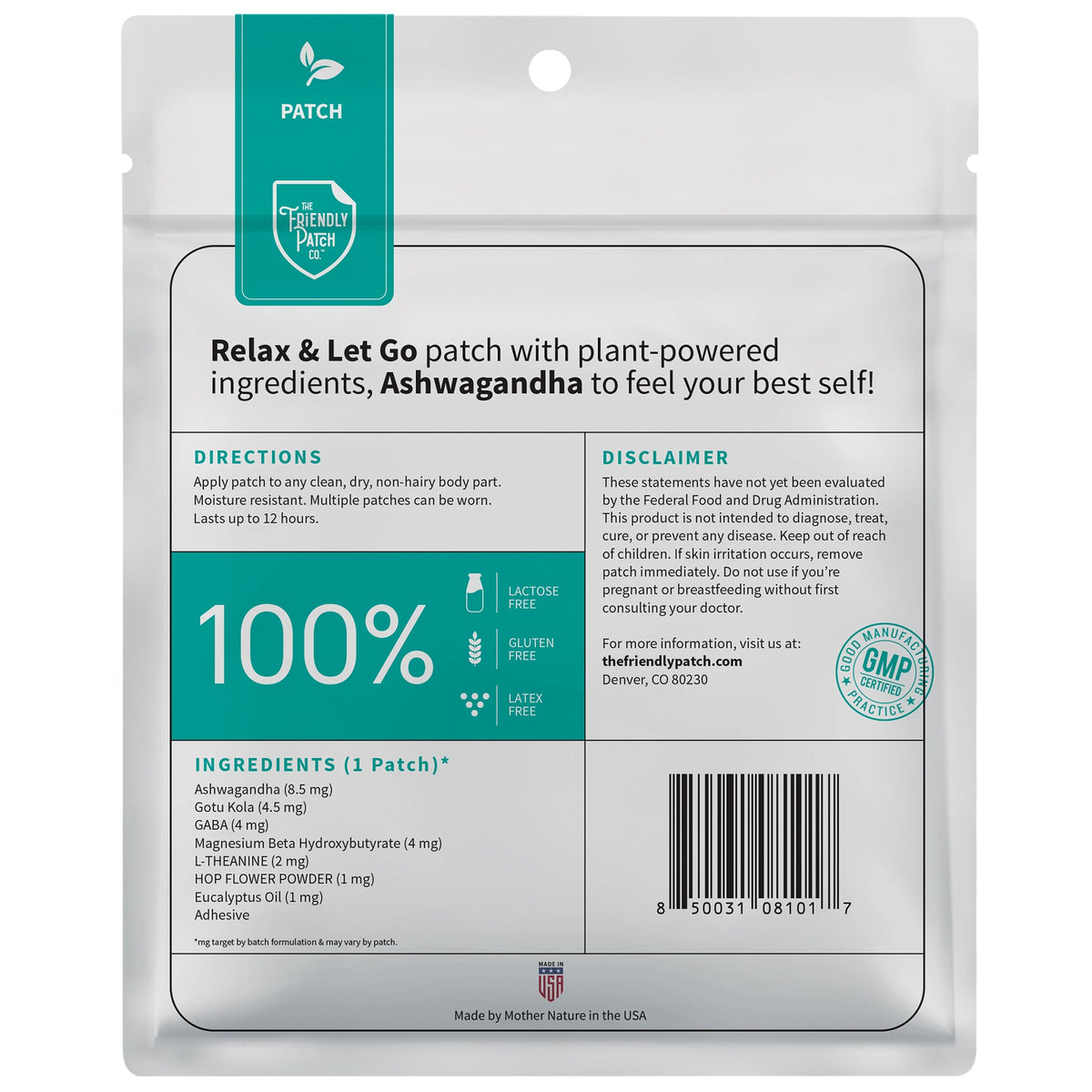 Relax & Let Go Patches (28 Count)