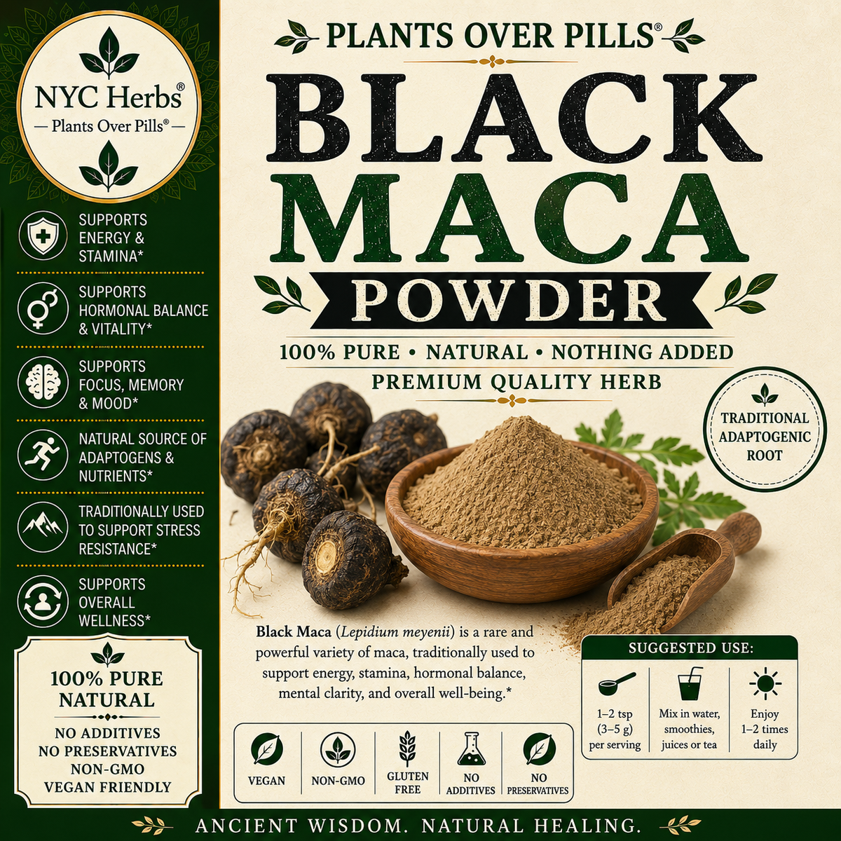 Black Maca Root Powder
